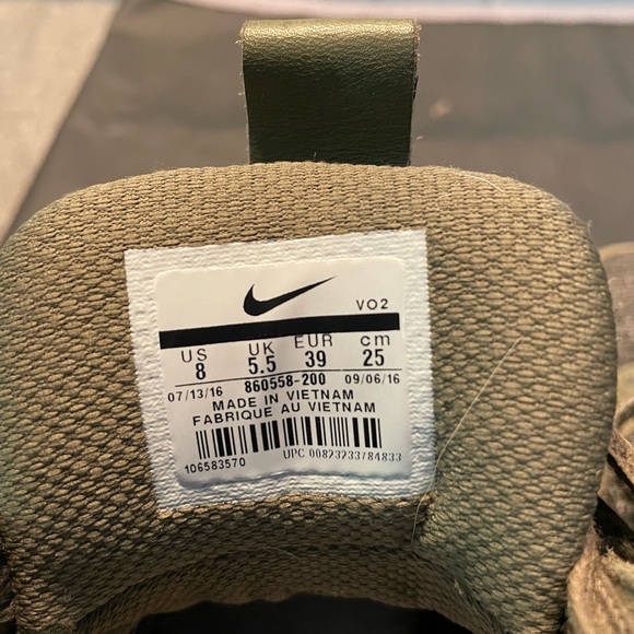 Nike Lunar Force 1 Flyknit Workboot Army Green - Picture 8 of 8